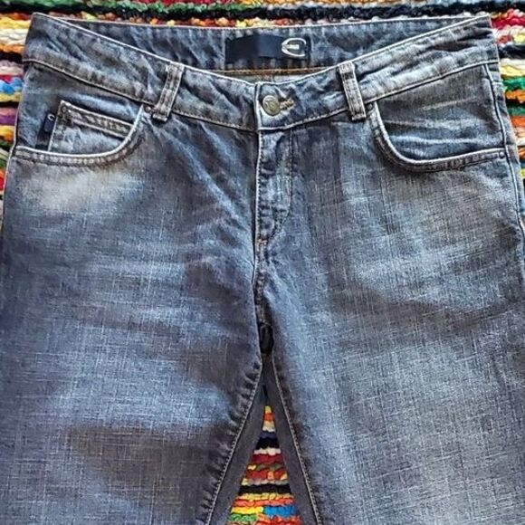 Just Cavalli Denim Jeans Faded Black Straight Leg Casual Women's US 27 Italy - Picture 6 of 12